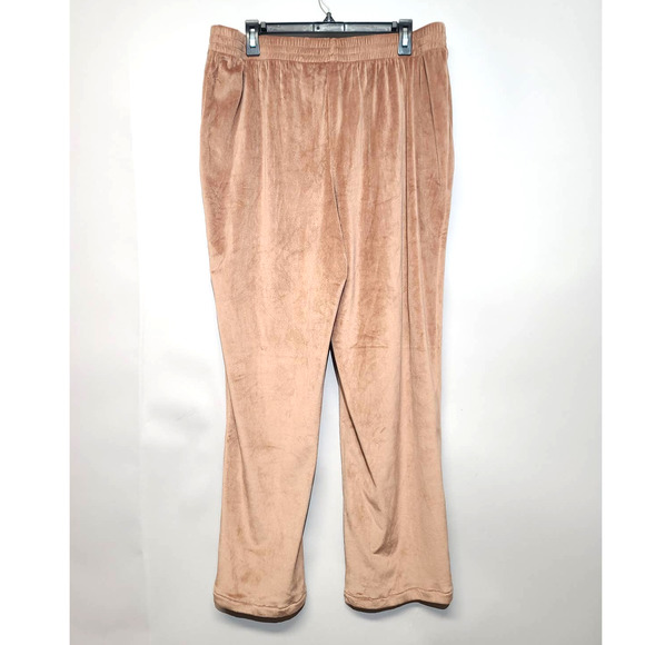 Skims Velour Wide LEg Drawstring Lounge Pants Large - Picture 2 of 4